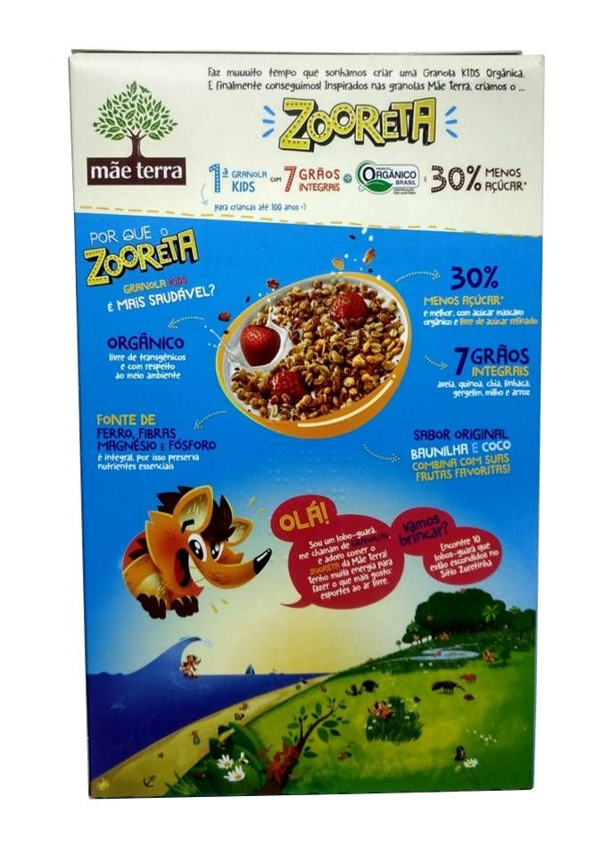 Cereal Orgânico Zooreta Original 250G Mãe Terra