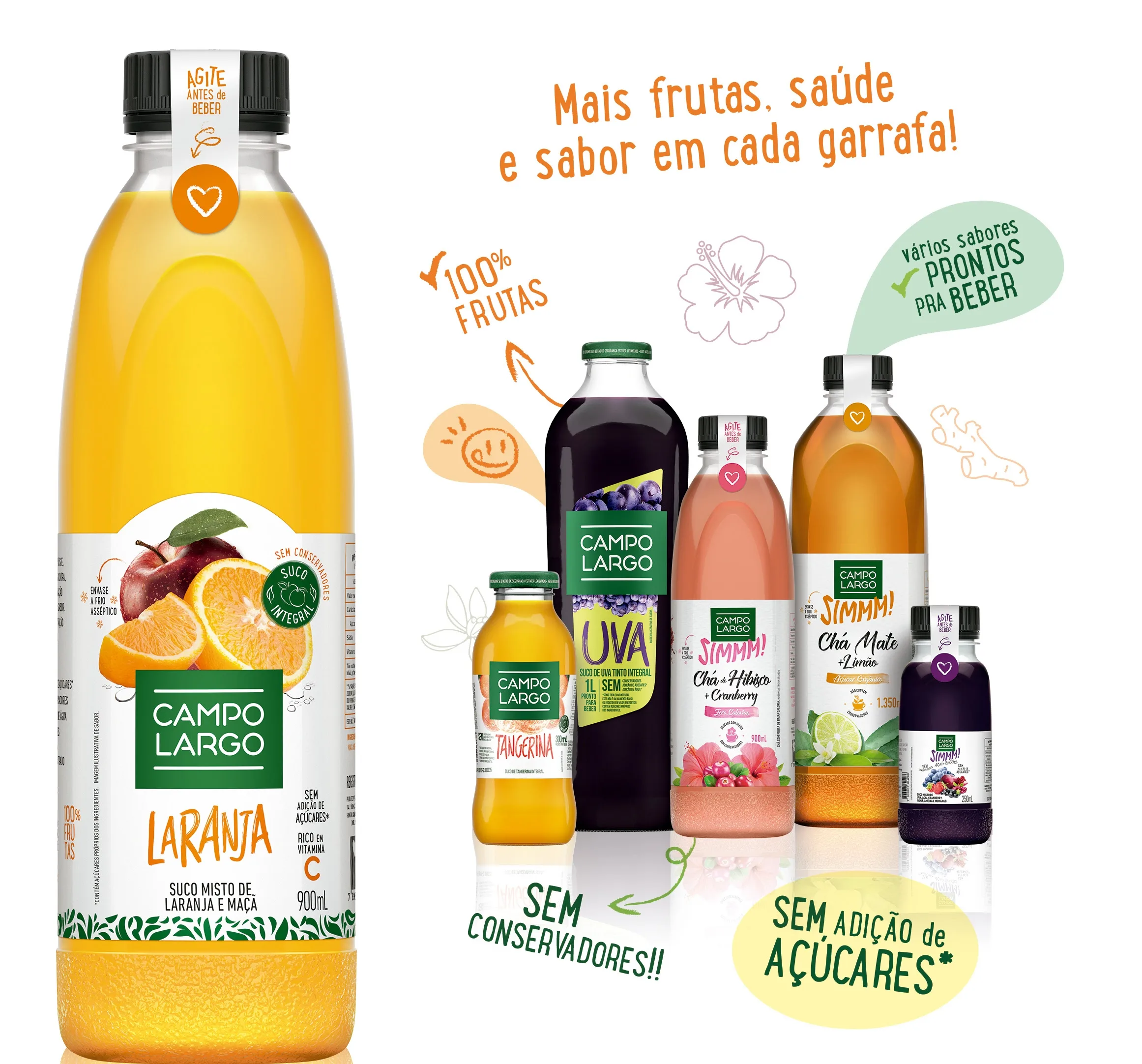 Suco Laranja Cold 250Ml Campo Largo