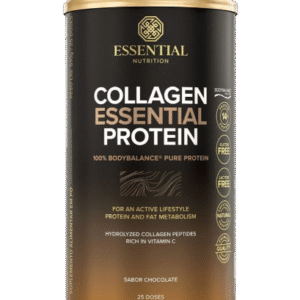 Collagen Essential Protein Chocolate Lata - 510g - Essential Nutrition