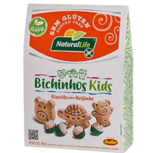 Biscoito Bichinhos Sabor Beijinho - 80g - Natural Life