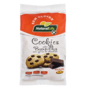 Cookies Baunilha Com Gotas De Chocolate - 180g - Natural Life