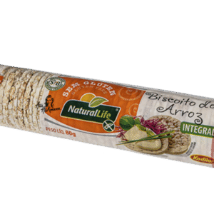 Mini Biscoito De Arroz Integral - 80g - Natural Life