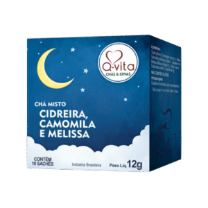 Chá De Cidreira, Camomila e Melissa - 12g - Q-vita