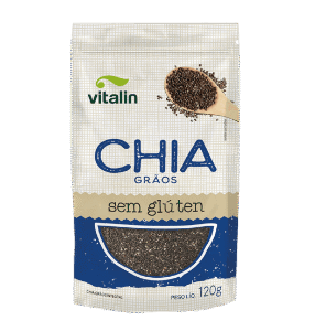 Chia Em Grãos Integral - 120g - Vitalin